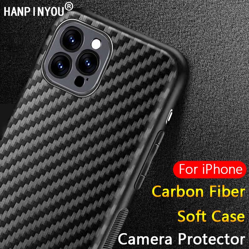 Ốp Điện Thoại TPU Dẻo Sợi Carbon Siêu Mỏng Tản Nhiệt Bảo Vệ Camera Cho iPhone 14 13 12 11 Pro Max X XR 7 8 Plus #1