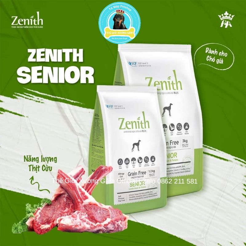 [3KG] ZENITH HẠT MỀM CHO CHÓ