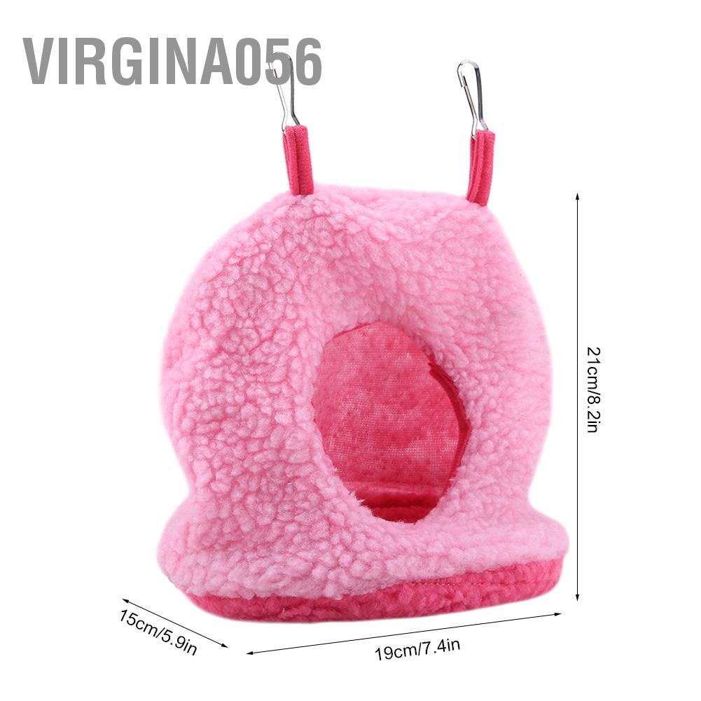 Virgina056 4 màu Vẹt làm tổ Berber Lông cừu Ấm áp sang trọng Võng treo giường xích đu Hang động cho chim thú cưng