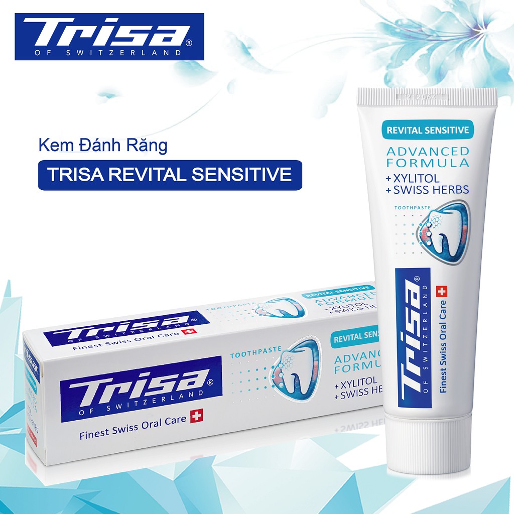 Kem Đánh Răng Trisa Revital Sensitive 75ml Từ Thụy Sỹ