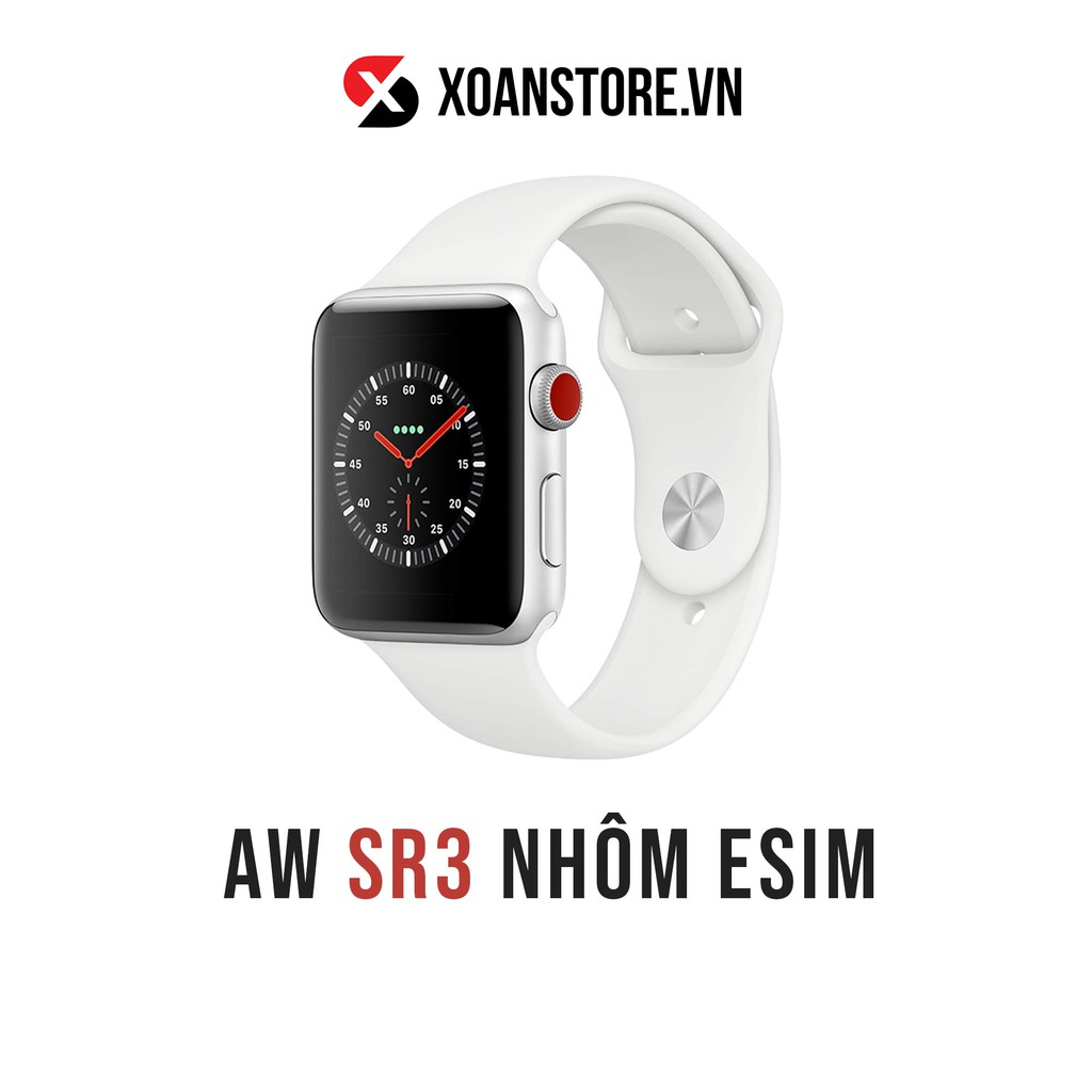 ĐỒNG HỒ APPLE WATCH SERIES 3 Nhôm 38mm và 42mm LTE chạy ESIM mới 99% bảo hành 12 tháng LỖI LA ĐỔI tại Xoăn Store