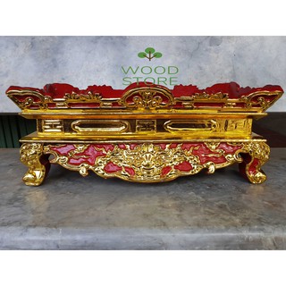 Mâm bịch-mâm tế-bệ chén nước-đồ thờ cúng đài thờ dài 42 cao 20 sâu 18