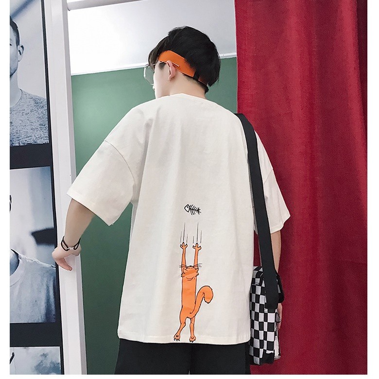 Áo thun tay lỡ form rộng - phông nam nữ cotton oversize - T shirt mèo cào - 2N Unisex | BigBuy360 - bigbuy360.vn