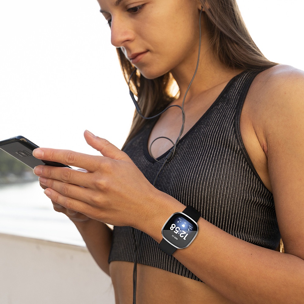 Miếng Dán Màn Hình Cho Đồng Hồ Thông Minh Fitbit Versa 3 / Sense / Versa 2 Kèm Phụ Kiện