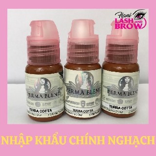 Mực Phun Xăm Perma Blend Xử Lí Trổ Xanh - Chính Hãng Hani - Mực Phun Xăm Màu Cam Gạch