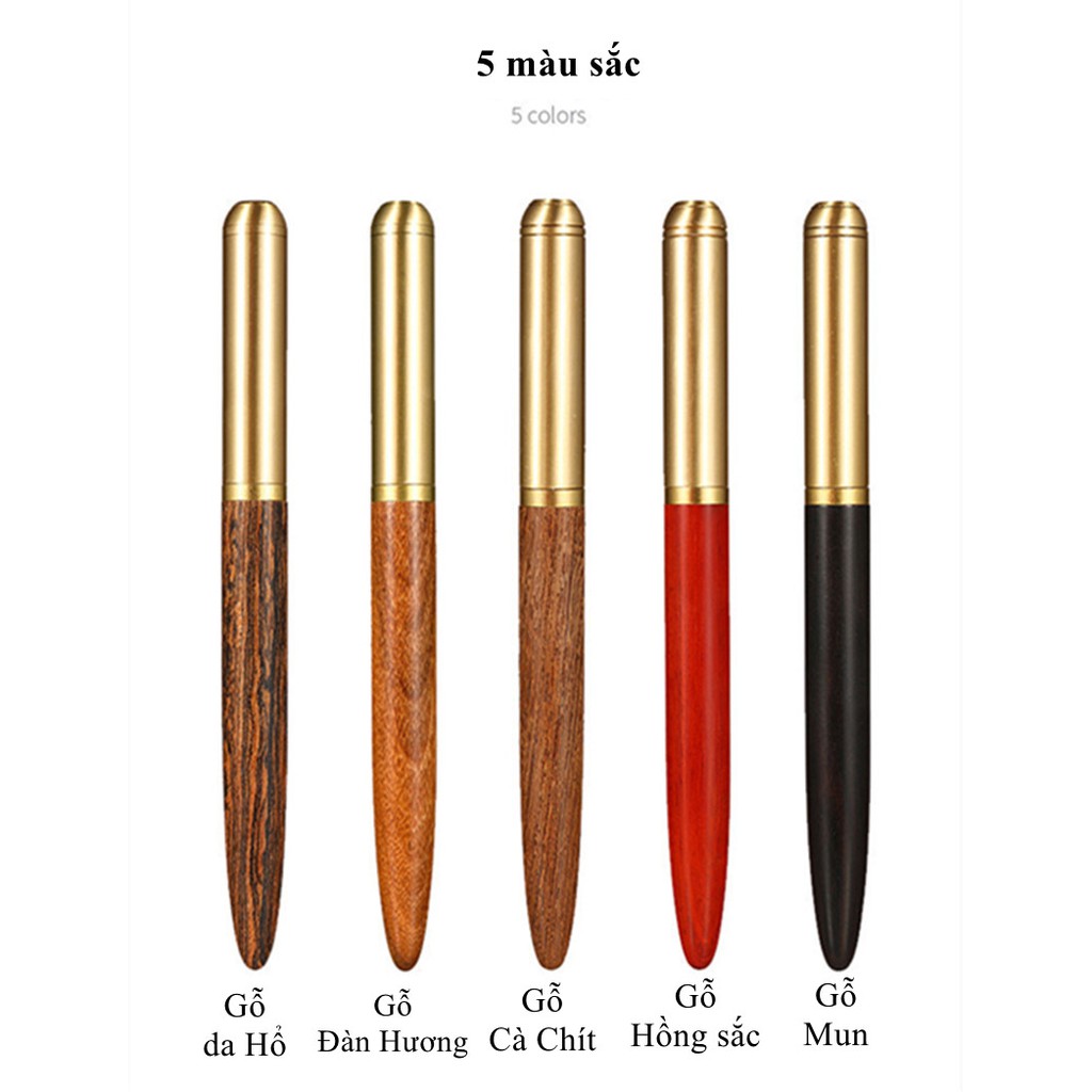 Bút máy bằng gỗ cao cấp, làm quà tặng học sinh, quà tặng khuyến mãi