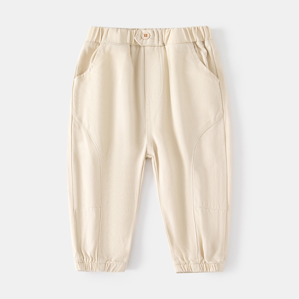 Quần dài kaki bé trai bo gấu jogger cho trẻ em 2 đến 8 tuổi SKIDS