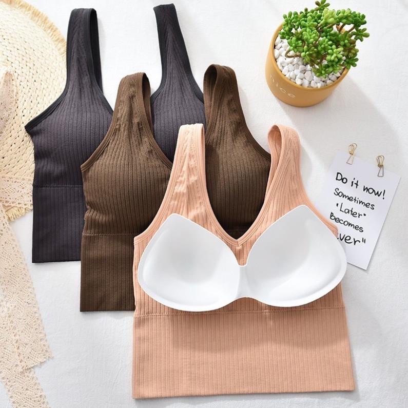 Áo Bra Tăm Dáng Lửng Có Mút Ngực Cao Cấp V90  - LADY