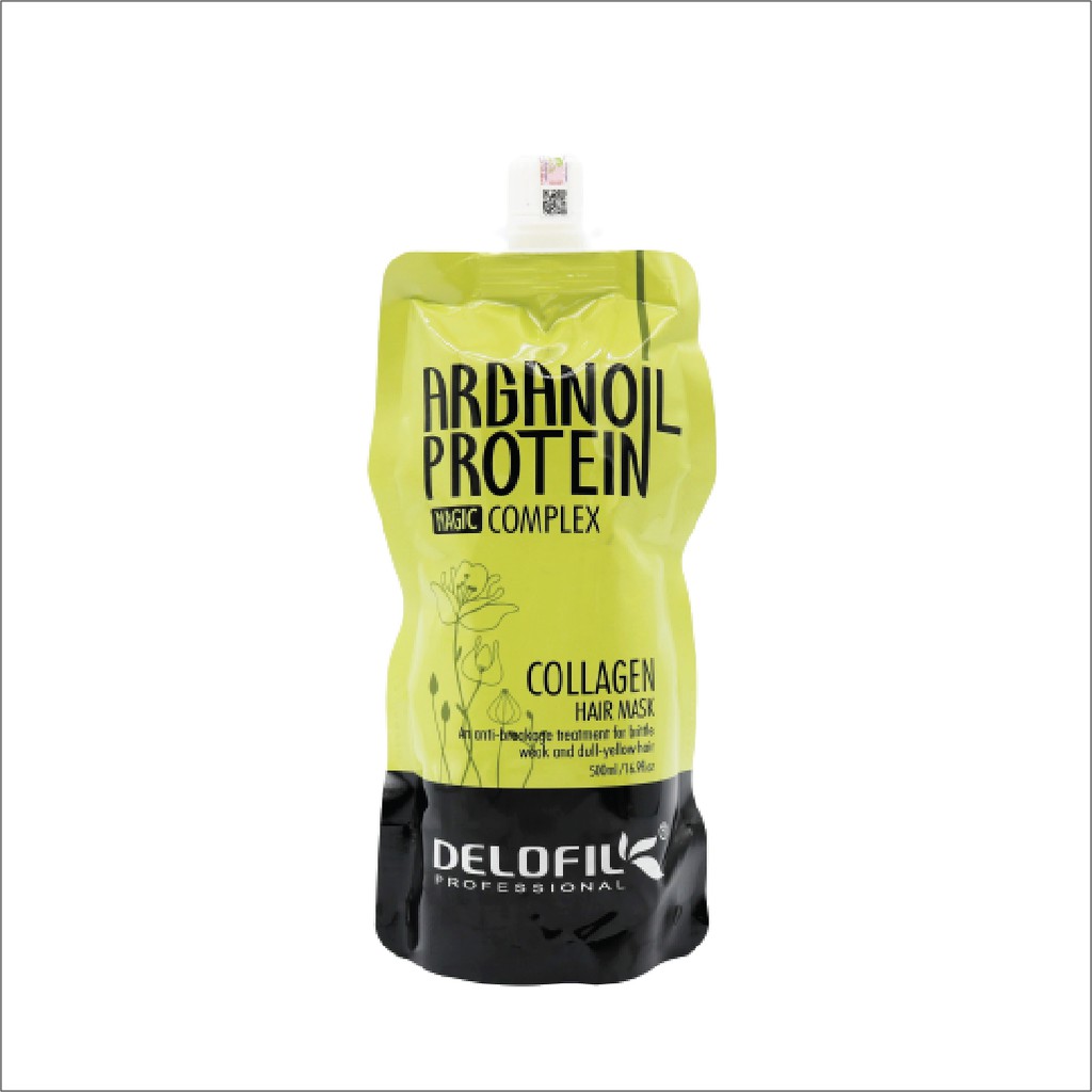 [Authentic] [ Delofil ]Dầu Hấp Ủ Tóc Collagen Delofil Arganoil Protein Siêu Mượt 500ml