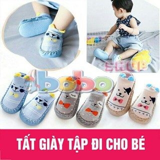 Giày Liền Vớ Tập Đi Cho Bé Từ 3 - 12 Tháng Tuổi Có Chức Năng Chống Trơn Trượt