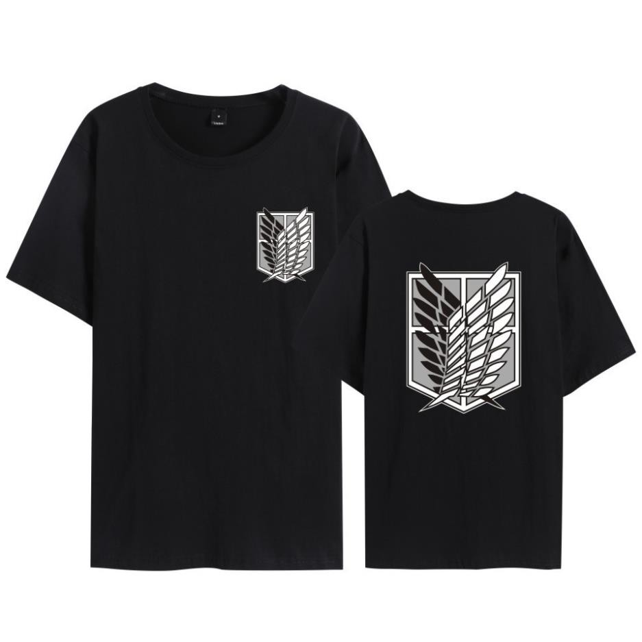 HOT MIKASA Áo Thun Tay Ngắn Cosplay Nhân Vật Anime Attack On Titan