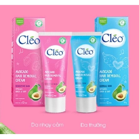 KEM TẨY LÔNG CLÉO CHIẾT XUẤT BƠ 50Ml [FREE SHIP] - kem tẩy lông nách / lông tay/ lông chân/ lông bikini - 0122 | BigBuy360 - bigbuy360.vn