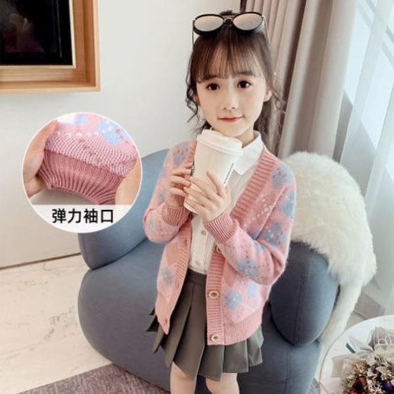 Áo khoác Cardigan dệt kim thời trang cho bé