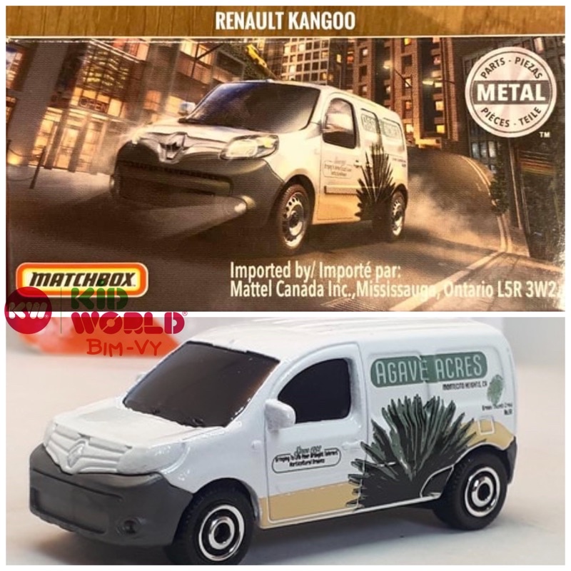 Xe mô hình Matchbox Box Renault Kangoo 5/100.