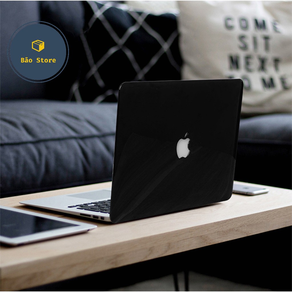 [ TẶNG MIẾNG DÁN MÀN VÀ HÌNH NÚT CHỐNG BỤI ]Ốp MacBook & Phủ Phím MacBook Màu Đen Full Đời Máy | BigBuy360 - bigbuy360.vn