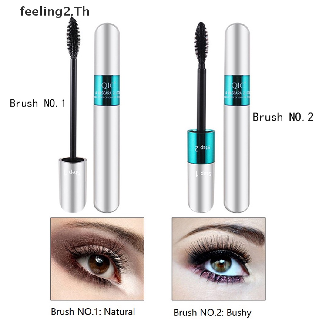 Mascara qic 2 Trong 1 Hiệu Ứng 4D Kháng Nước Lâu Trôi