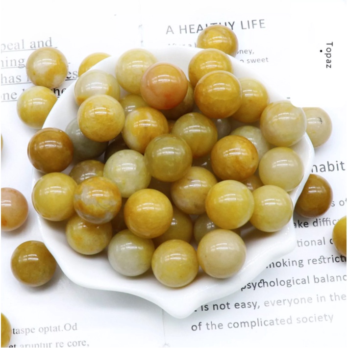 Sét 5-7 nhiều viên đá tròn màu ngẫu nhiên thanh tẩy và trang trí