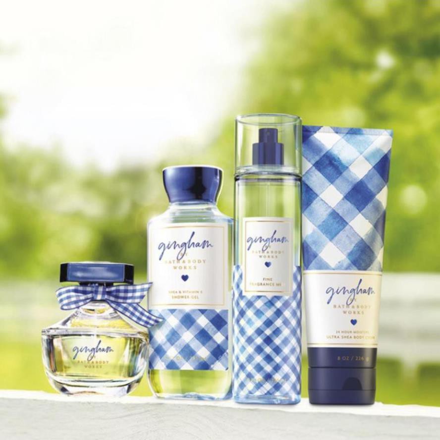 Sản Phẩm Tắm Dưỡng Xịt Thơm Toàn Thân Lưu Hương Mịn Da Bath & Body Works - Gingham