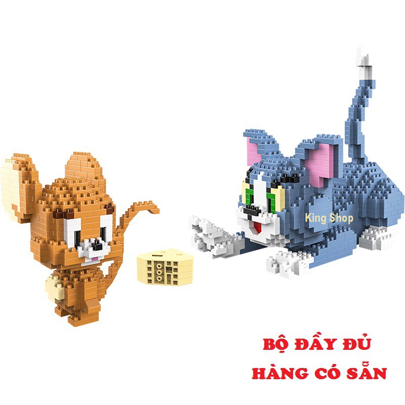 Xếp hình Le go Tom và Jerry - tom and jerry HC MAGIC 9013 nanoblock Đồ chơi lắp ráp le go cho bé bộ đầy đủ