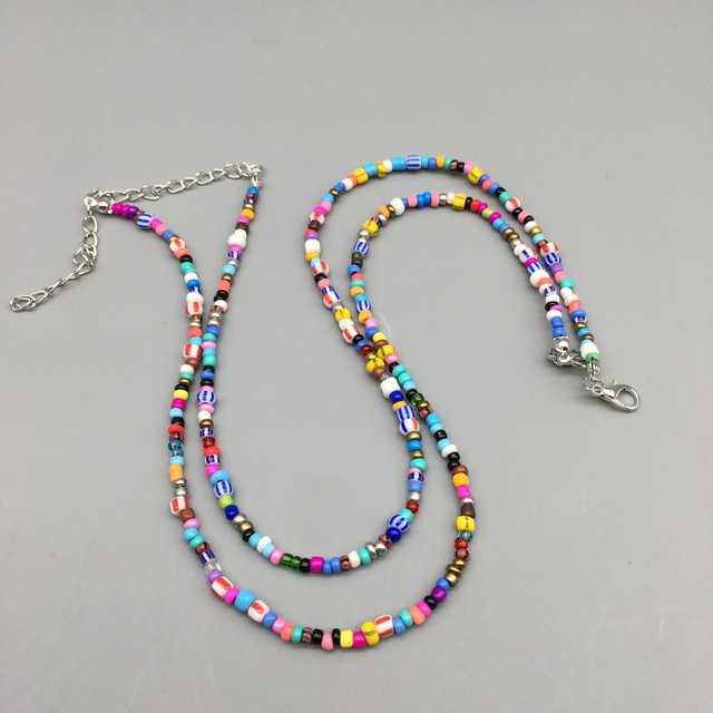 Vòng cổ choker đính hạt phong cách Bohemian dành cho nữ