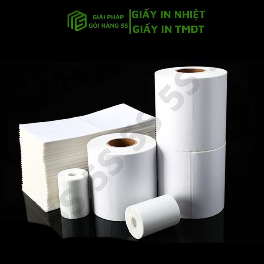 Giấy In Nhiệt Tự Dính Tệp 500 Tờ A6 Khổ 100x150mm, Giay In Nhiet In Đơn Hàng, BIll Đóng Hàng SIêu Rẻ