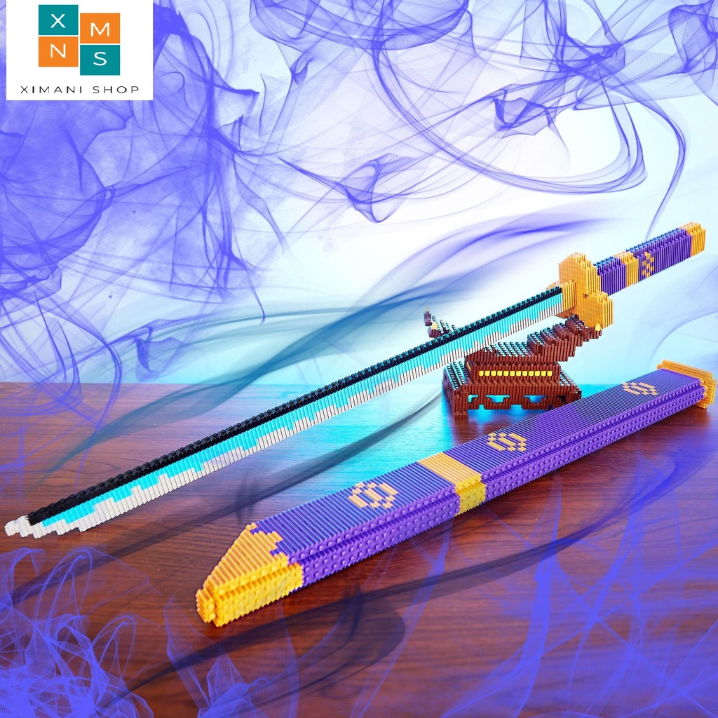Mô Hình Lắp Ráp Kiếm Zoro Katana Có Vỏ Linkgo Nhân Vật Anime One Piece Đồ Chơi 3D Dài 63cm - Đảo Hải Tặc