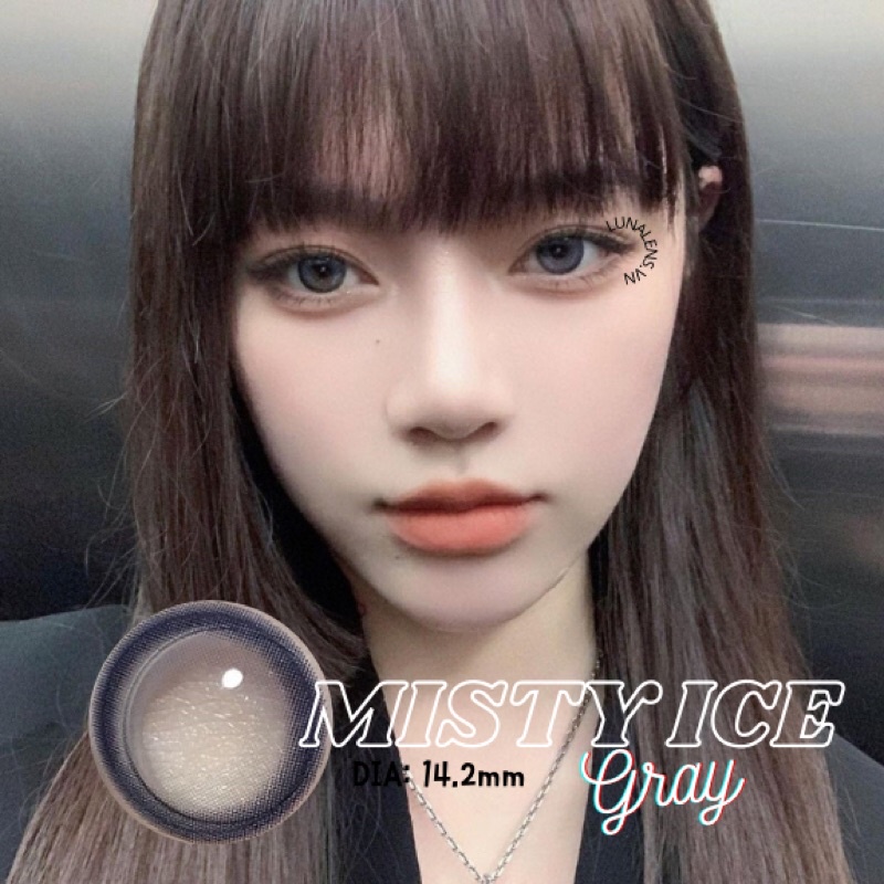 MỘT ĐÔI KÍNH ÁP TRÒNG MÀU XÁM MISTY ICE SIÊU ÊM SIÊU MỀM NỘI ĐỊA TRUNG QUỐC - LENS CÓ ĐỘ CẬN