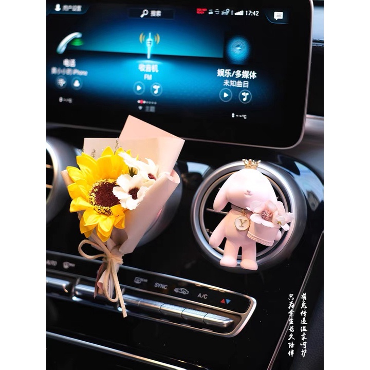 Cài Cửa Gió Sáp Thơm Hình Gấu Dễ Thương Tinh Dầu Thơm Xe - Phụ Kiện Trang Trí Cửa Gió Xe Hơi