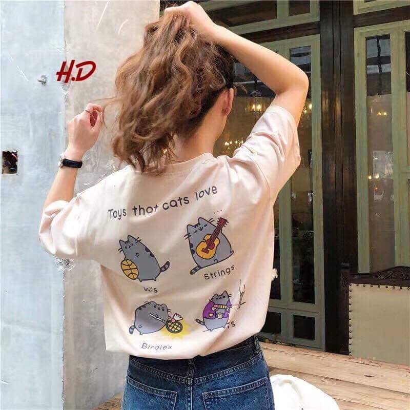 Áo phông nữ mèo Totoro thể thao HDA0319