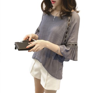 ÁO SƠ MI VOAN MỎNG CHE BỤNG