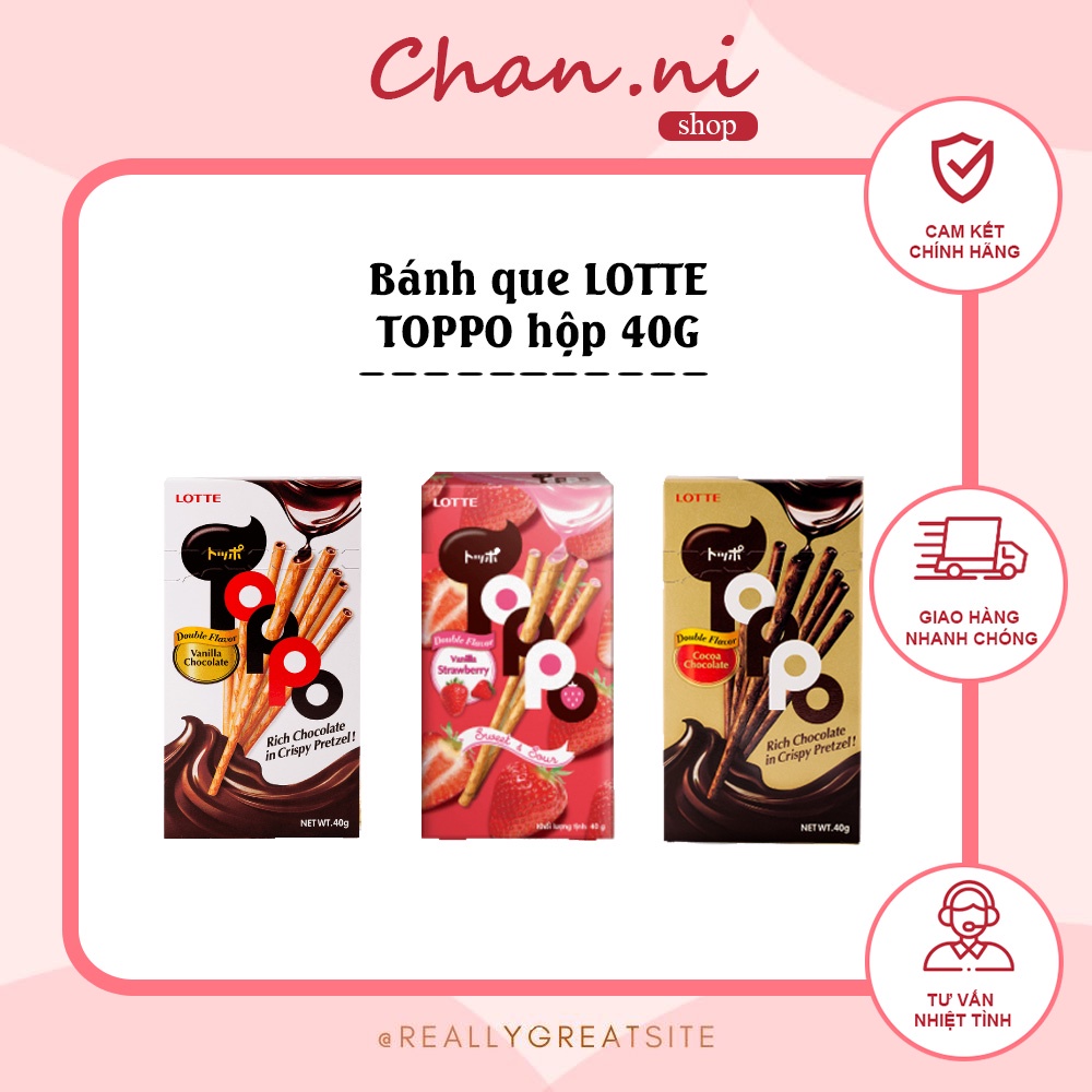 Bánh que Lotte Toppo hộp 40g