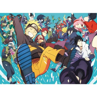 Tranh ghép hình 1000 mảnh 2cm khổ 54×74 – Tranh xếp hình Puzzle cao cấp Naruto Uzumaki