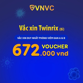Toàn quốc [Voucher giấy] Voucher vắc xin Twinrix (Bỉ) tại VNVC phòng bệnh viêm gan A+B
