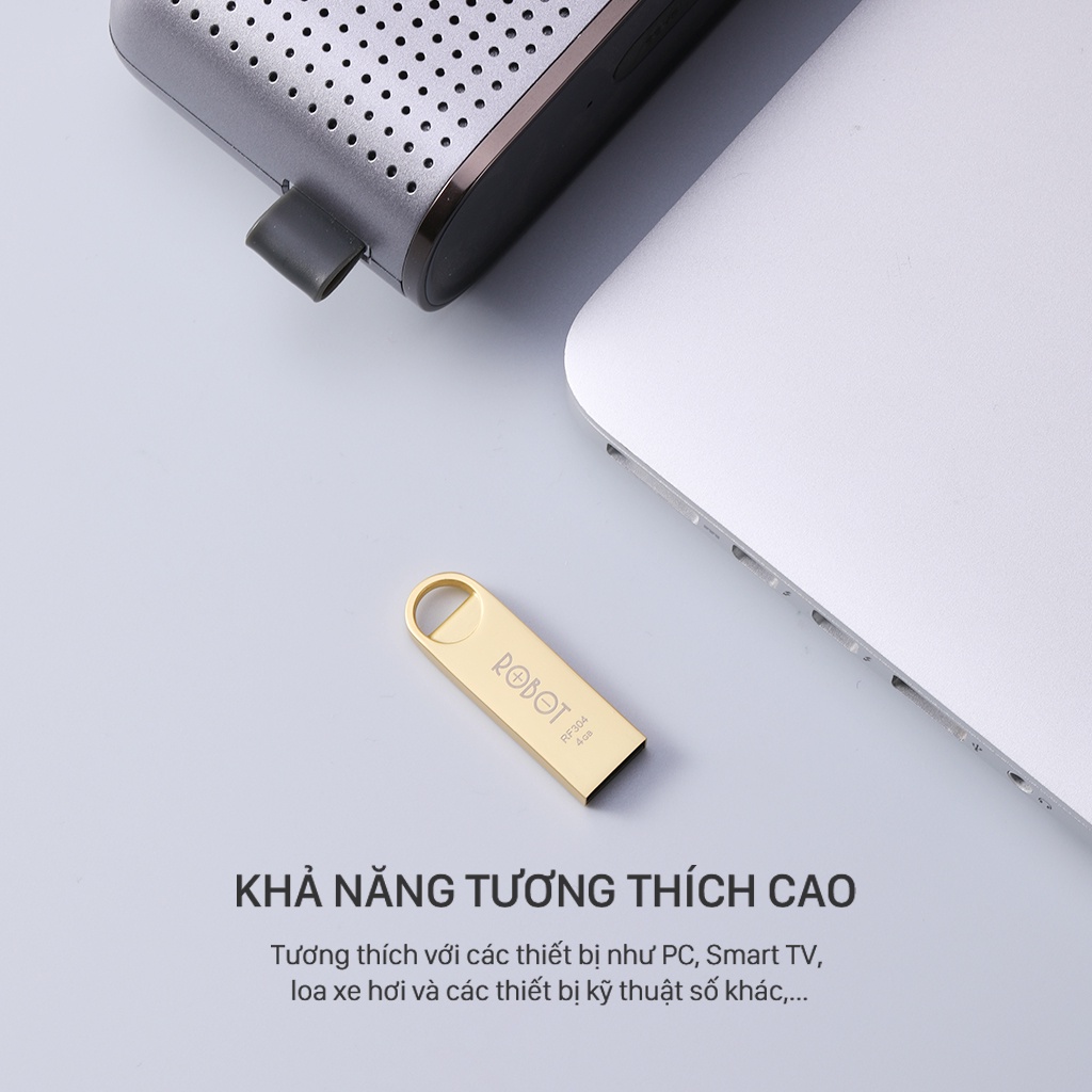 USB Lưu Trữ 16GB/32GB ROBOT RF316/332 Flash Drive Kim Loại Siêu Nhẹ Kết Nối Nhanh | BigBuy360 - bigbuy360.vn