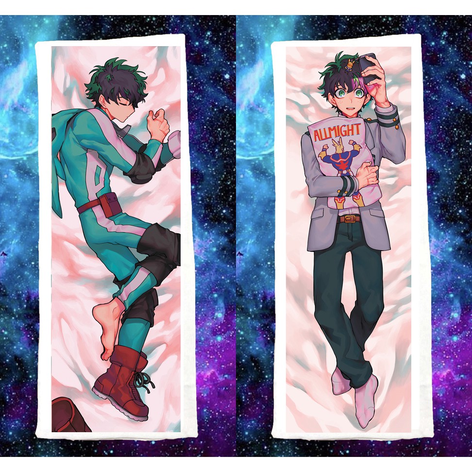 Gối ôm dài Midoriya Izuku-My hero academia dài 1mx40cm có bông