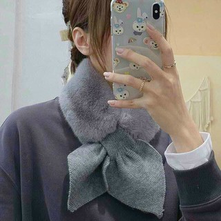 Khăn quàng cổ lông thỏ XUẤT HÀN