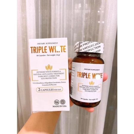 Viên Uống Triple White | Viên Uống trắng da Glutathione 1200mg