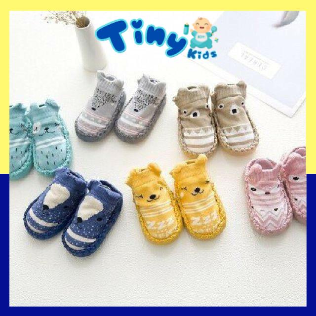 (Ảnh Thật) Giày Tập Đi Bé Trai Bé Gái Chống Trượt Hình Thú Chống Trơn Cực Tốt - Tiny Kids