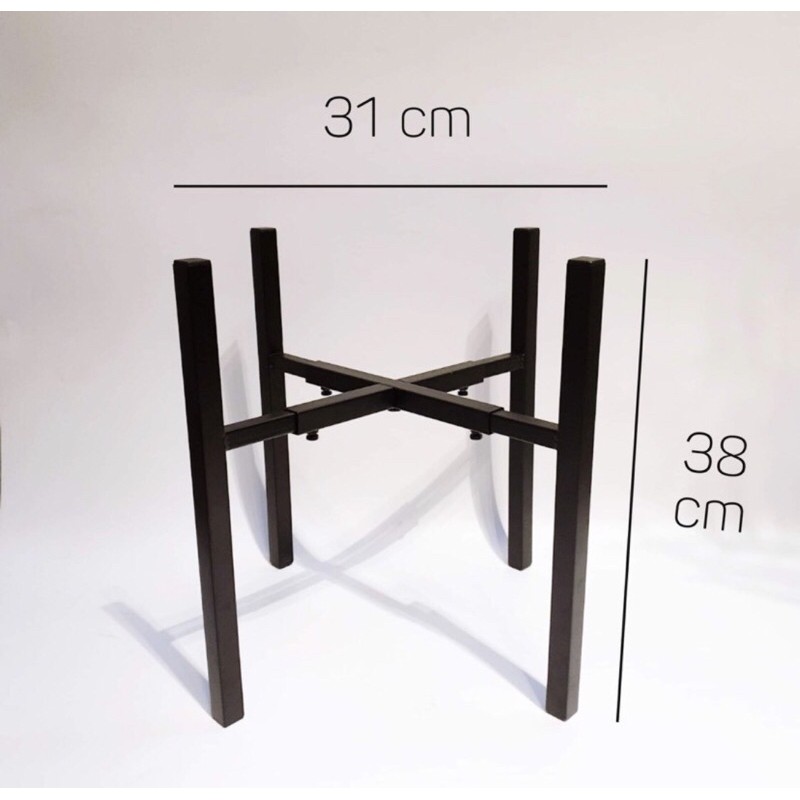 Chân giá đỡ, đôn chậu cây bằng sắt sơn tĩnh điện điều chỉnh mở rộng 20cm - 30cm