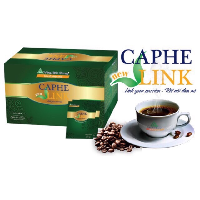 Caphe link caphe cho sức khỏe , caphe link vianlink , caphe vinalink ( 20 gói/ hộp)