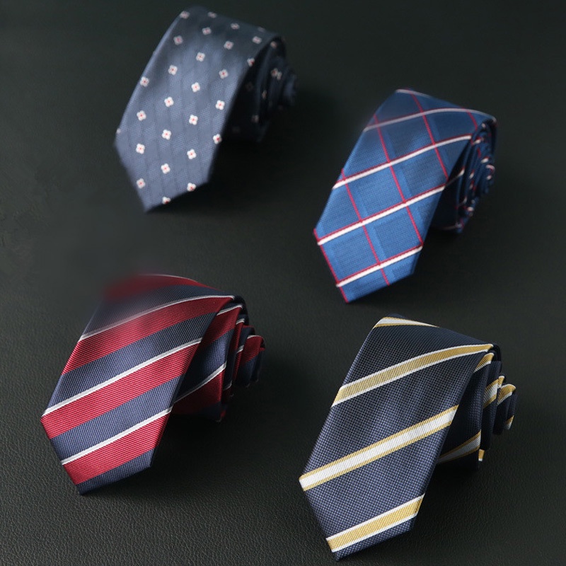 Cà Vạt Bản Nhỏ 6cm Họa Tiết Sang Trọng Cho Nam