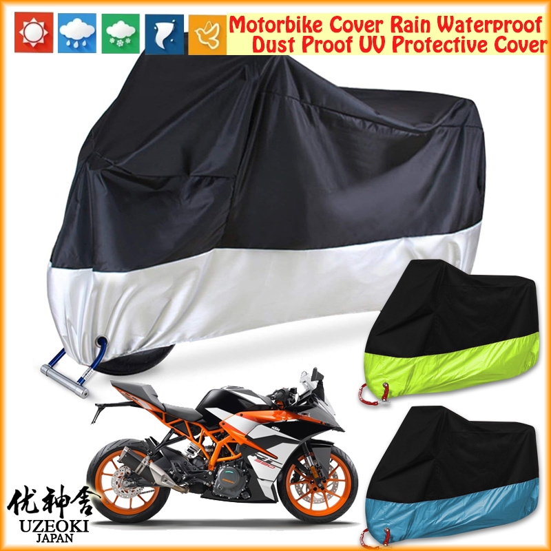 UZEOKI  ktm rc 390  Motorcyle Cover Motorbike CoverNắp đậy xe máy Nắp đậy xe máy Nắp che xe máy Xe máy chống thấm nước che mưa che moto Selimut Động cơ Mưa Chống thấm Bụi Bụi UV Vỏ bảo vệ động cơ Sarung Motor