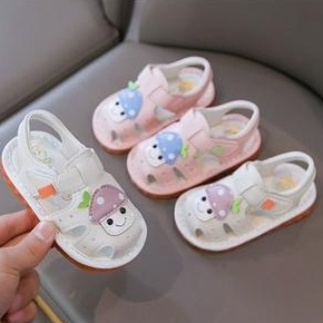 Sandal Dép Tập Đi Quai Hậu Cho Bé Trai Bé Gái có kèn kêu tít tít Chống Trơn Chống Vấp Từ 0 - 2 Tuổi Phuong linh 86 E59