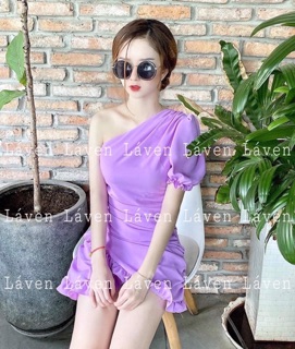 Đầm lệch vai bèo xinh hết nấc