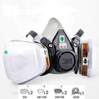 3M6200 - TRỌN BỘ MẶT NẠ PHÒNG ĐỘC VÀ HÓA CHẤT