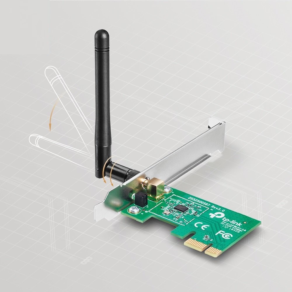Card thu Wi-Fi PCI Express Tp-Link TL-WN781ND Chuẩn N Tốc Độ 150Mbps