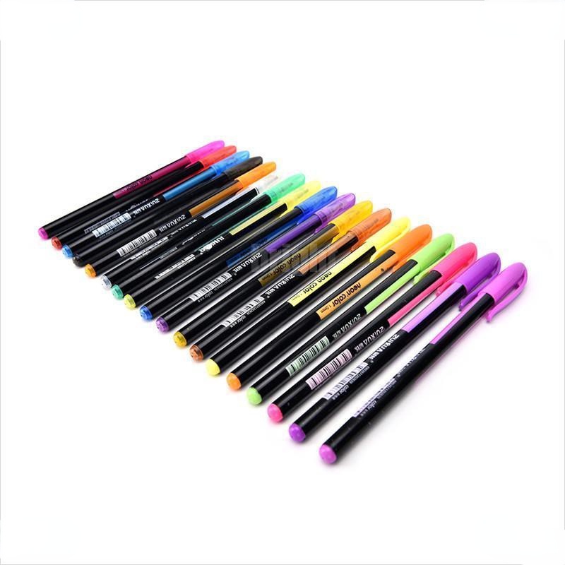 Set 48 Ruột Bút Mực Nước Dạ Quang Đủ Màu