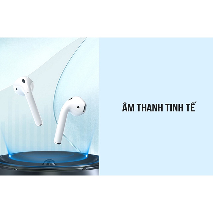 Kiểu dáng tai nghe không dây táo Bluetooth 2 tai True Wireless WK TWS Earbuds âm thanh siêu hay