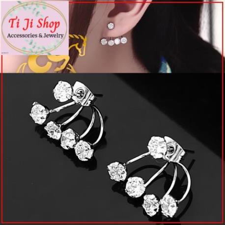 BÔNG TAI INOX NỮ KIỂU CÁNH QUẠT - đẹp, không đen