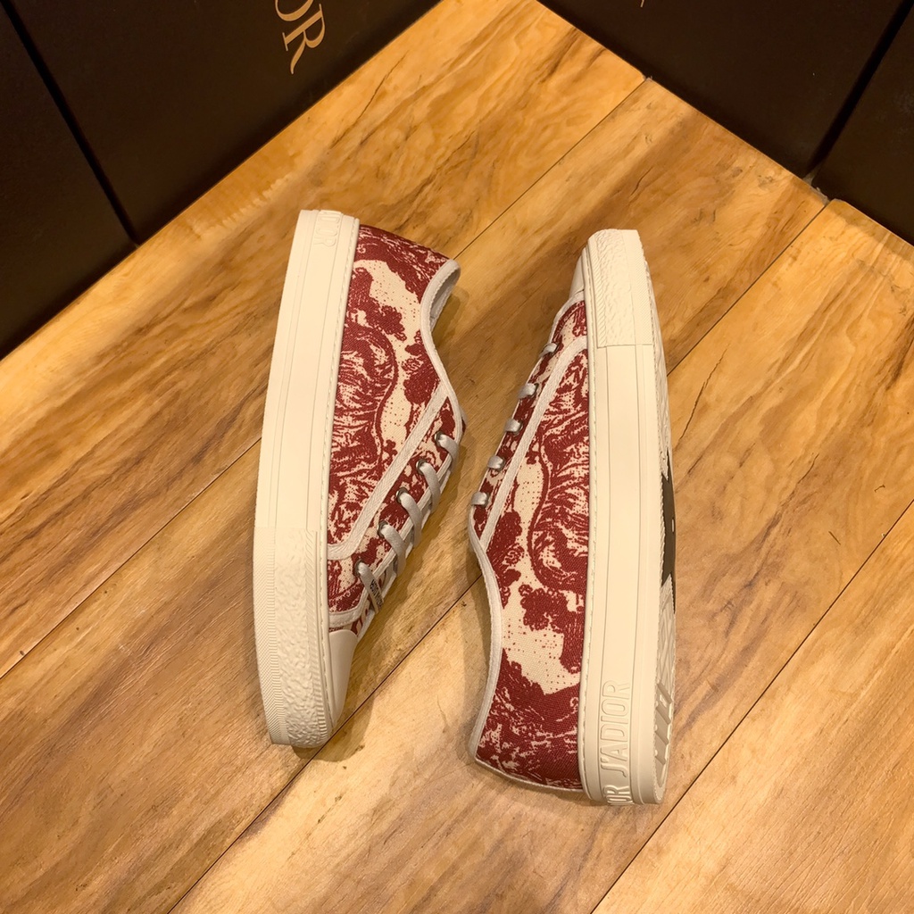 Giày sneakers nam cao cấp da thật DIOR CD thiết kế trẻ trung với họa tiết ấn tượng và nổi bật